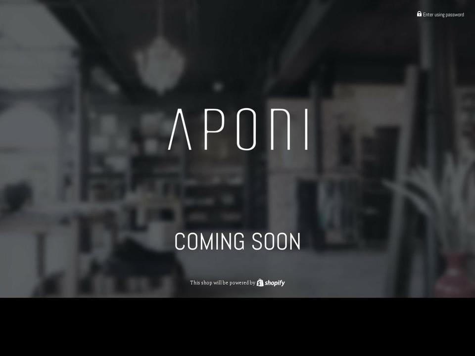 aponiswim.com — Shopify storefront screenshot