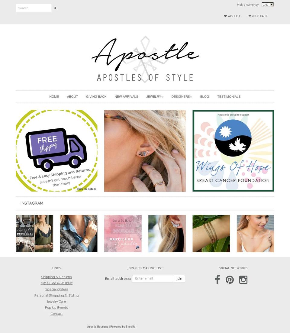 apostlesofstyle.com shopify website screenshot