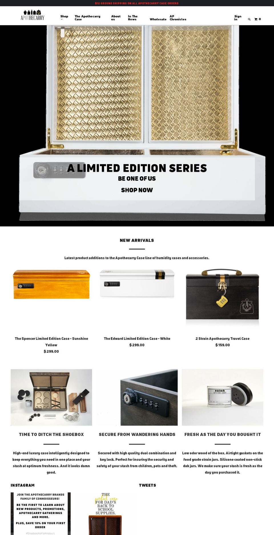 apothecarrycase.com — Shopify storefront screenshot