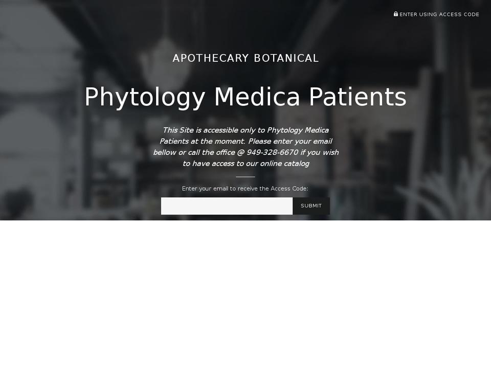 apothecarybotanical.com shopify website screenshot