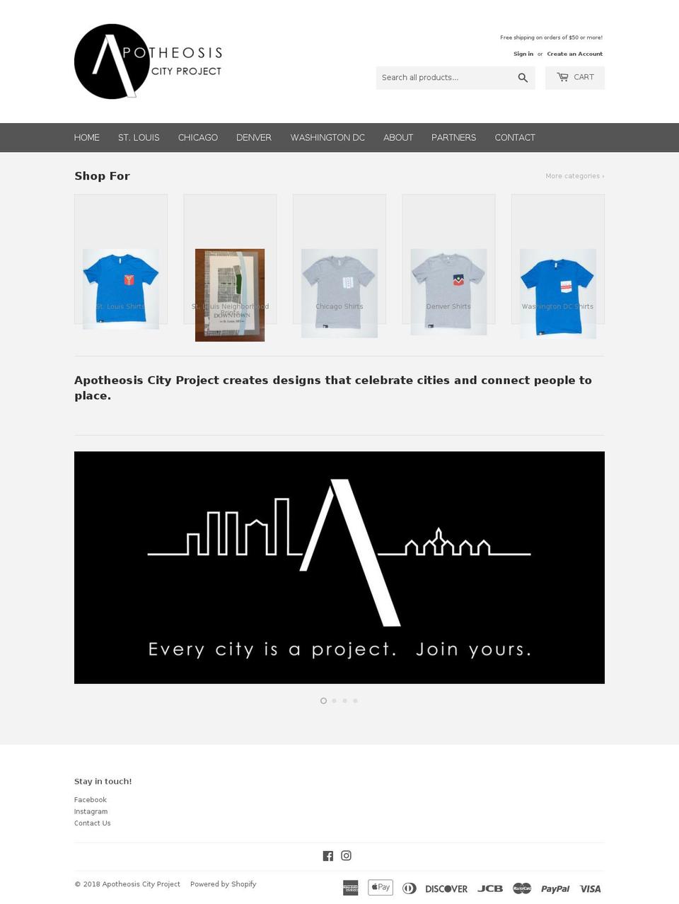 apotheosis.city shopify website screenshot