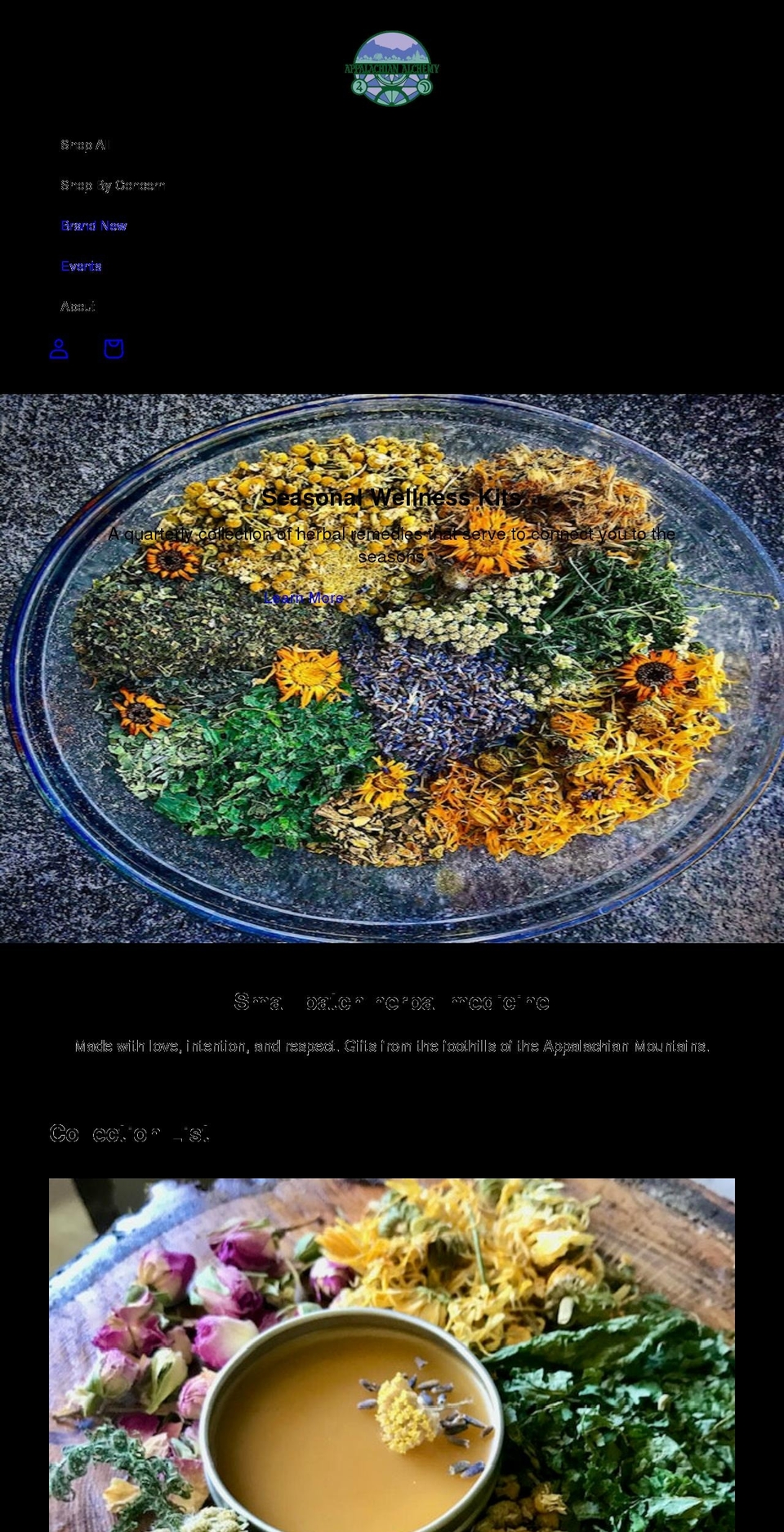 appalachianalchemy.com shopify website screenshot