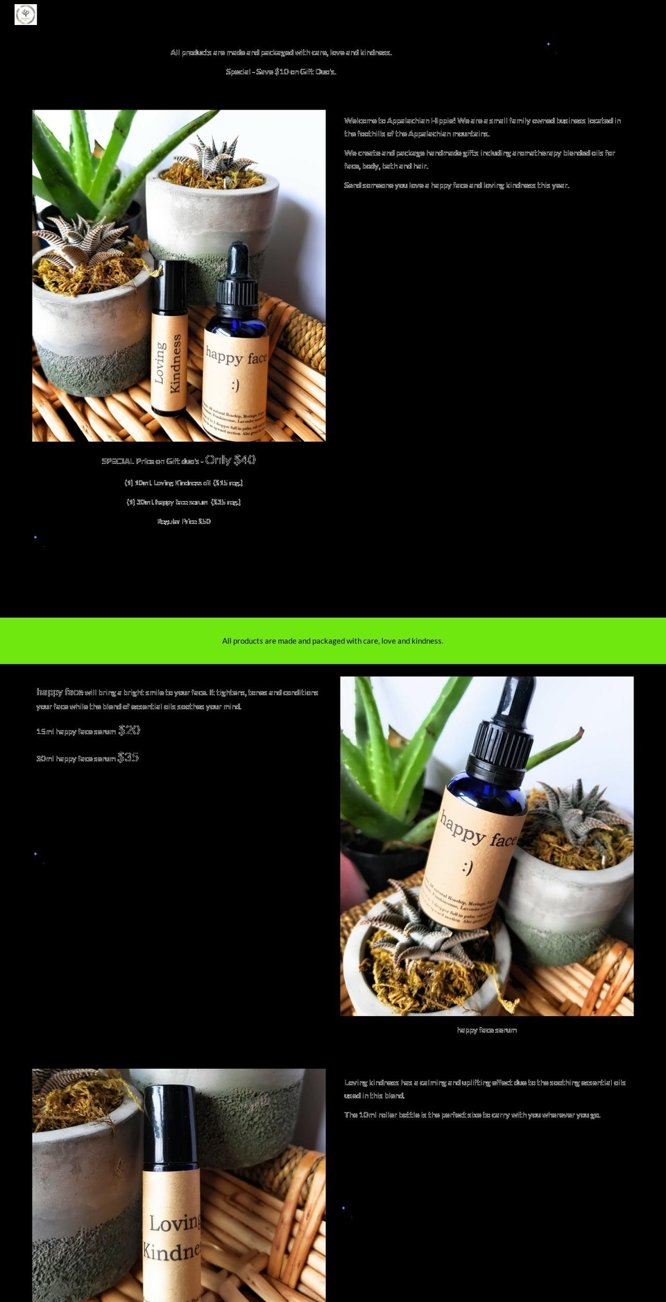 appalachianhippie.com — Shopify storefront screenshot
