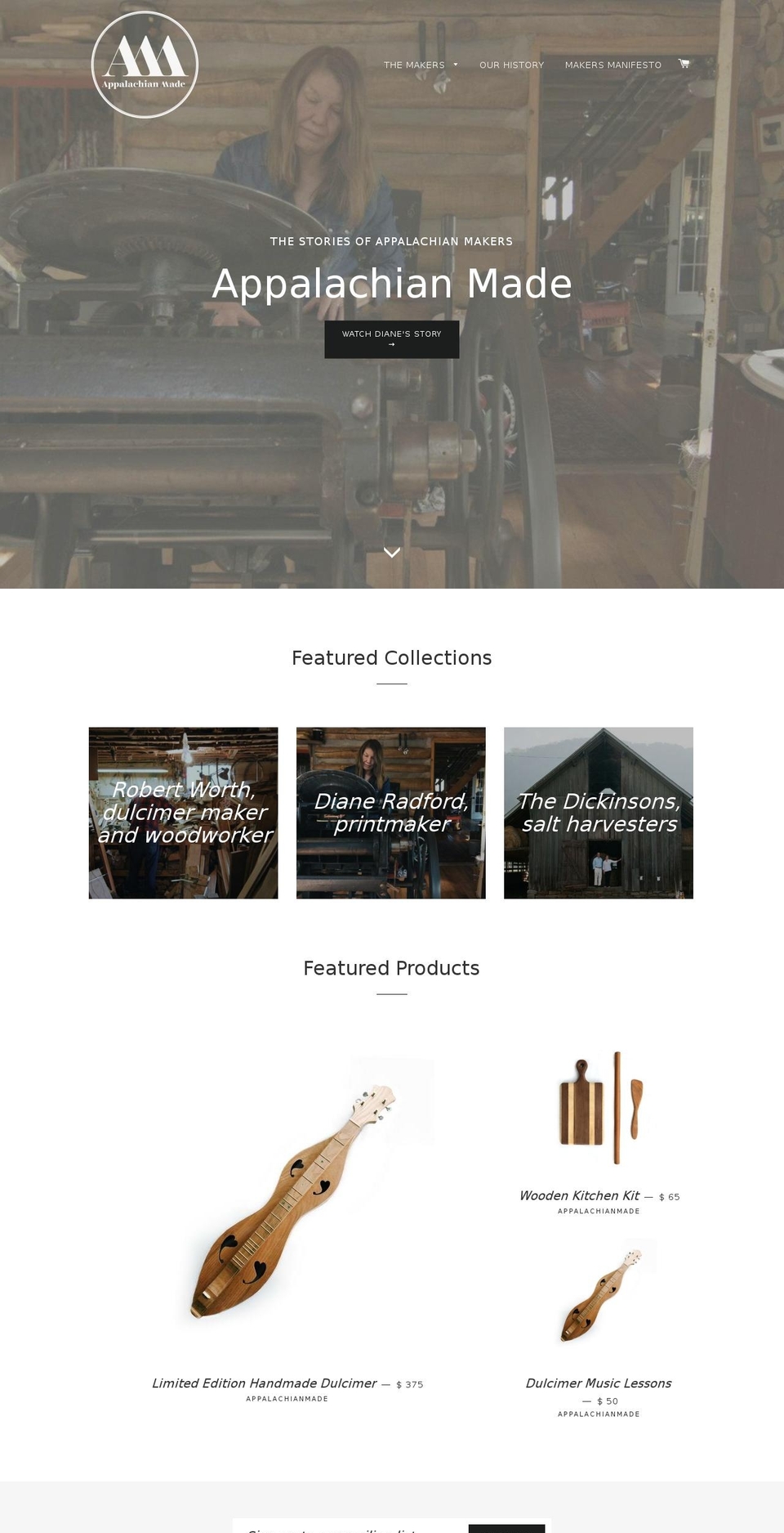appalachianmade.com — Shopify storefront screenshot