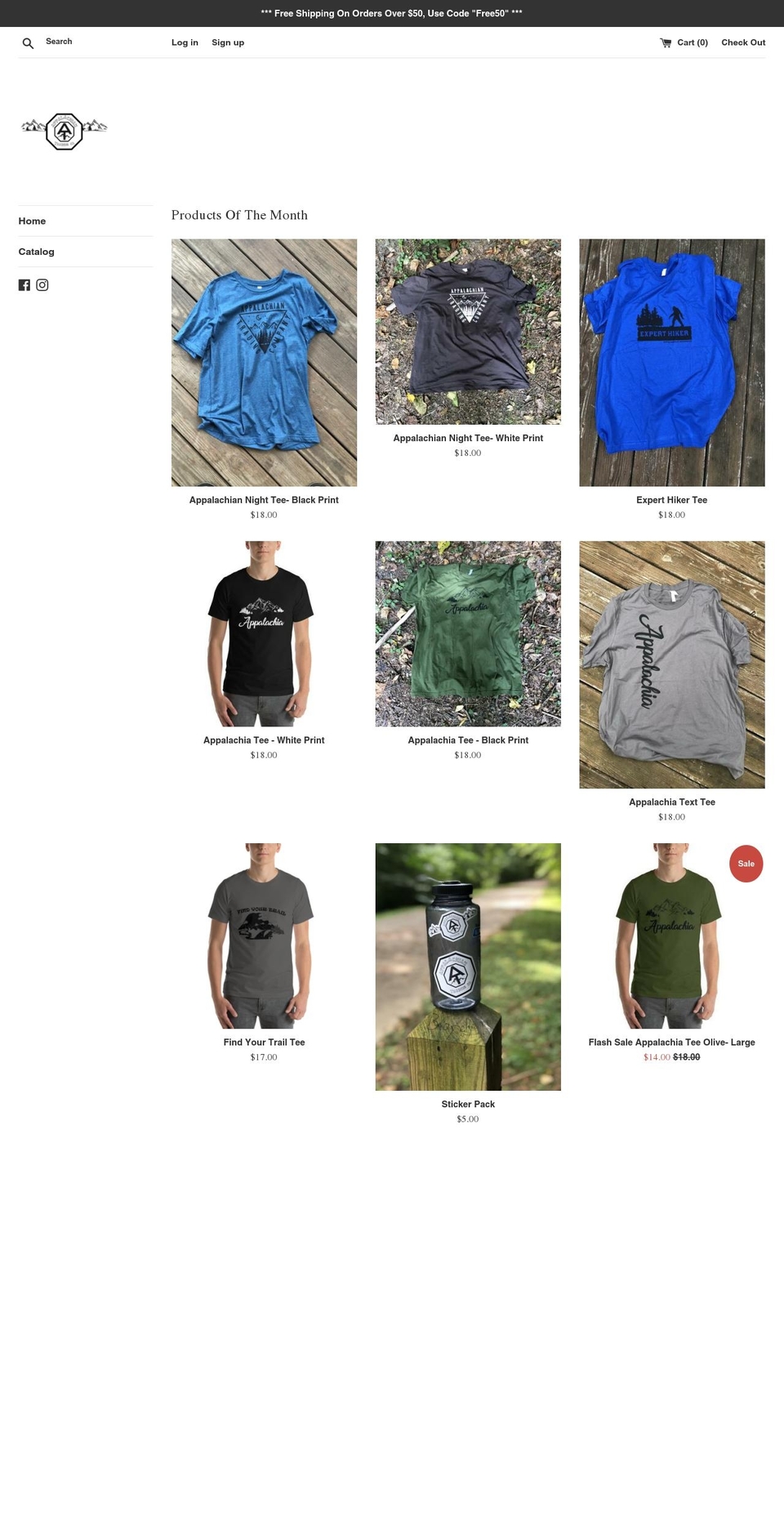 appalachiantradingco.com — Shopify storefront screenshot