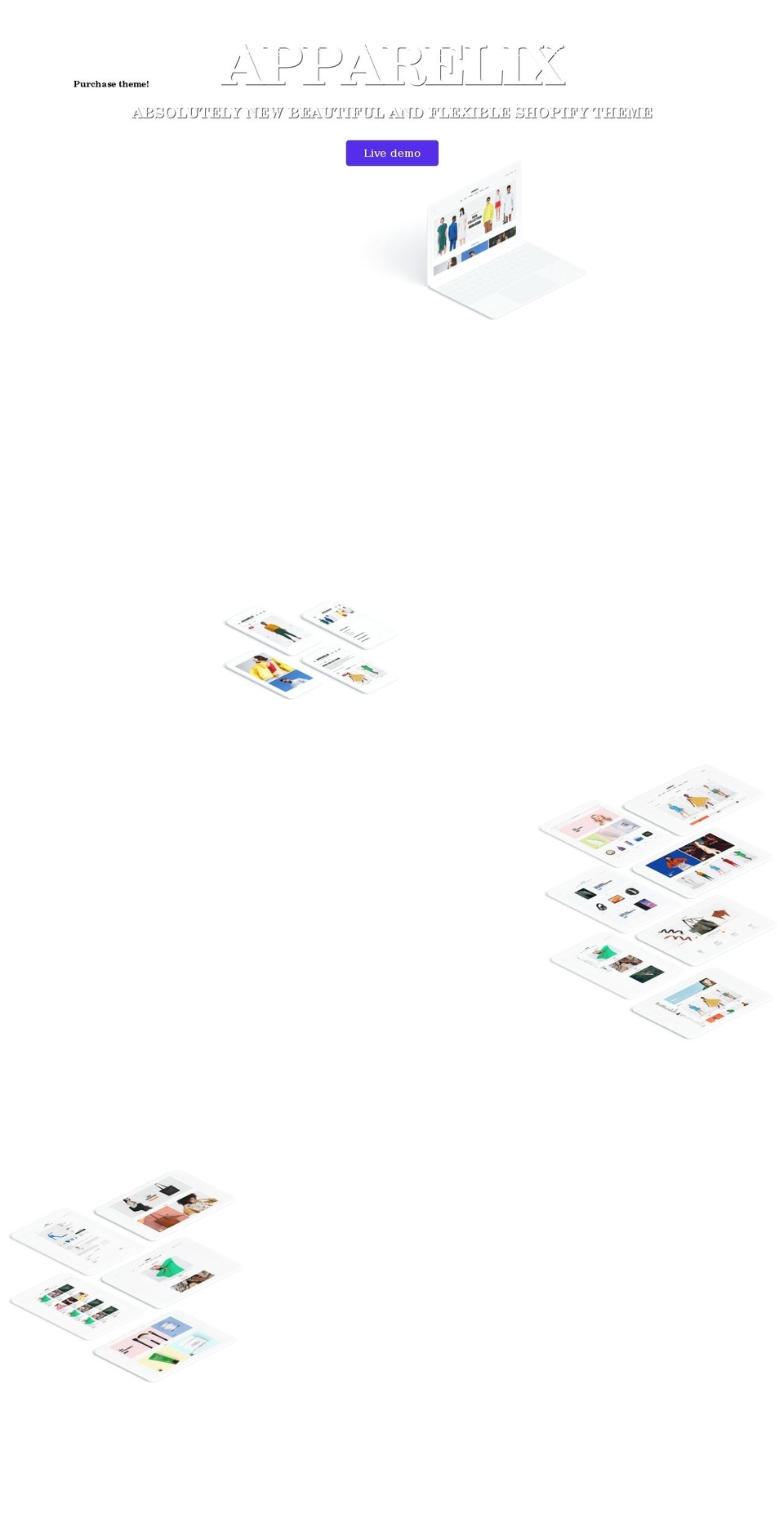 apparelix-landing-page.myshopify.com shopify website screenshot