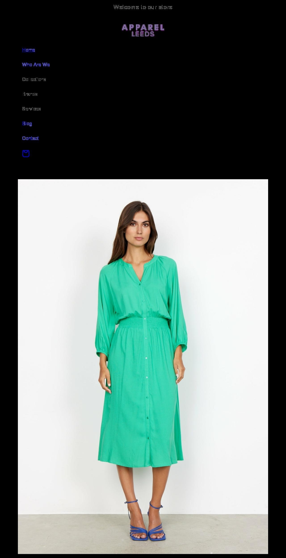 apparelleeds.com shopify website screenshot