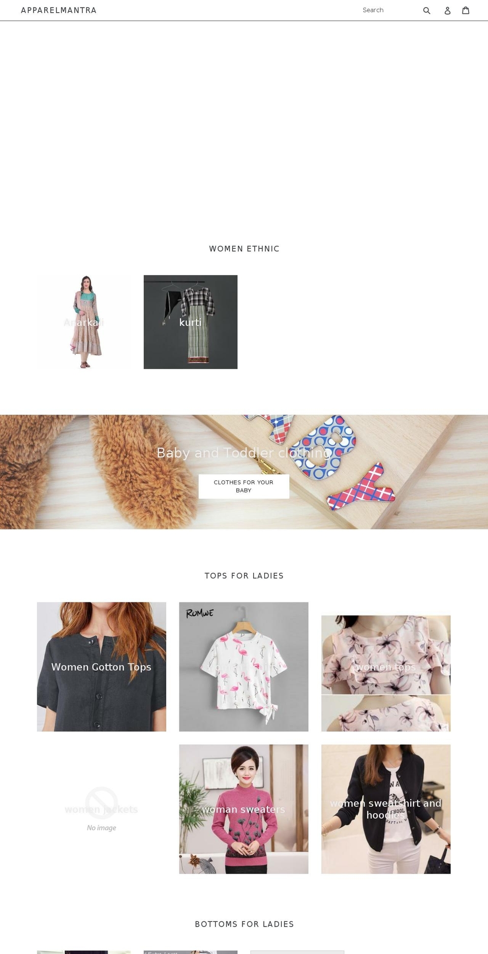 apparelmantra.com — Shopify storefront screenshot