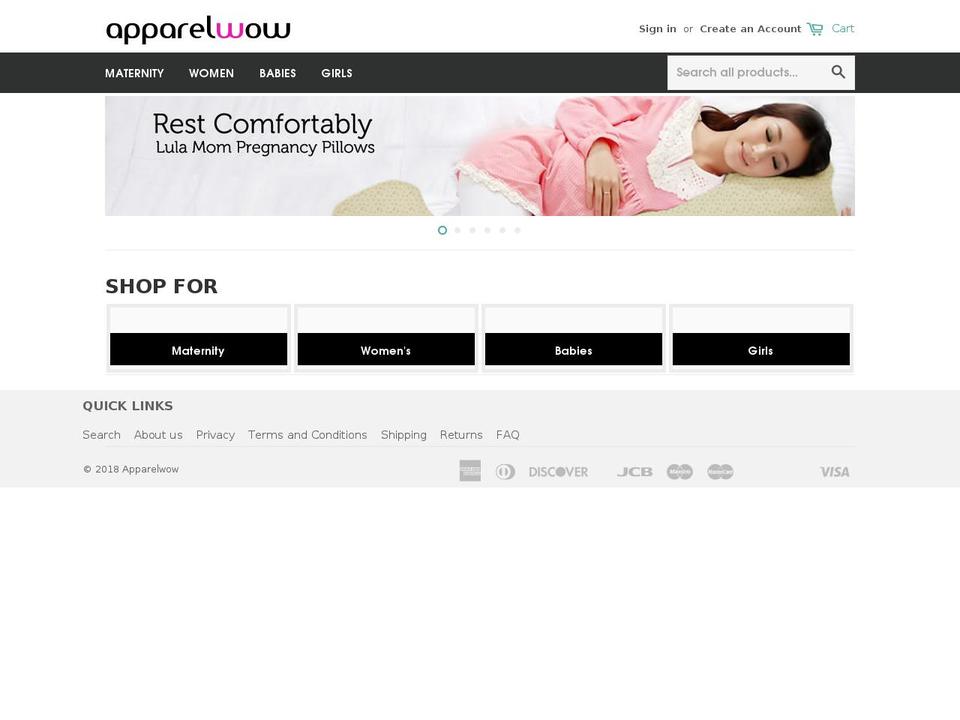 apparelwow.com — Shopify storefront screenshot