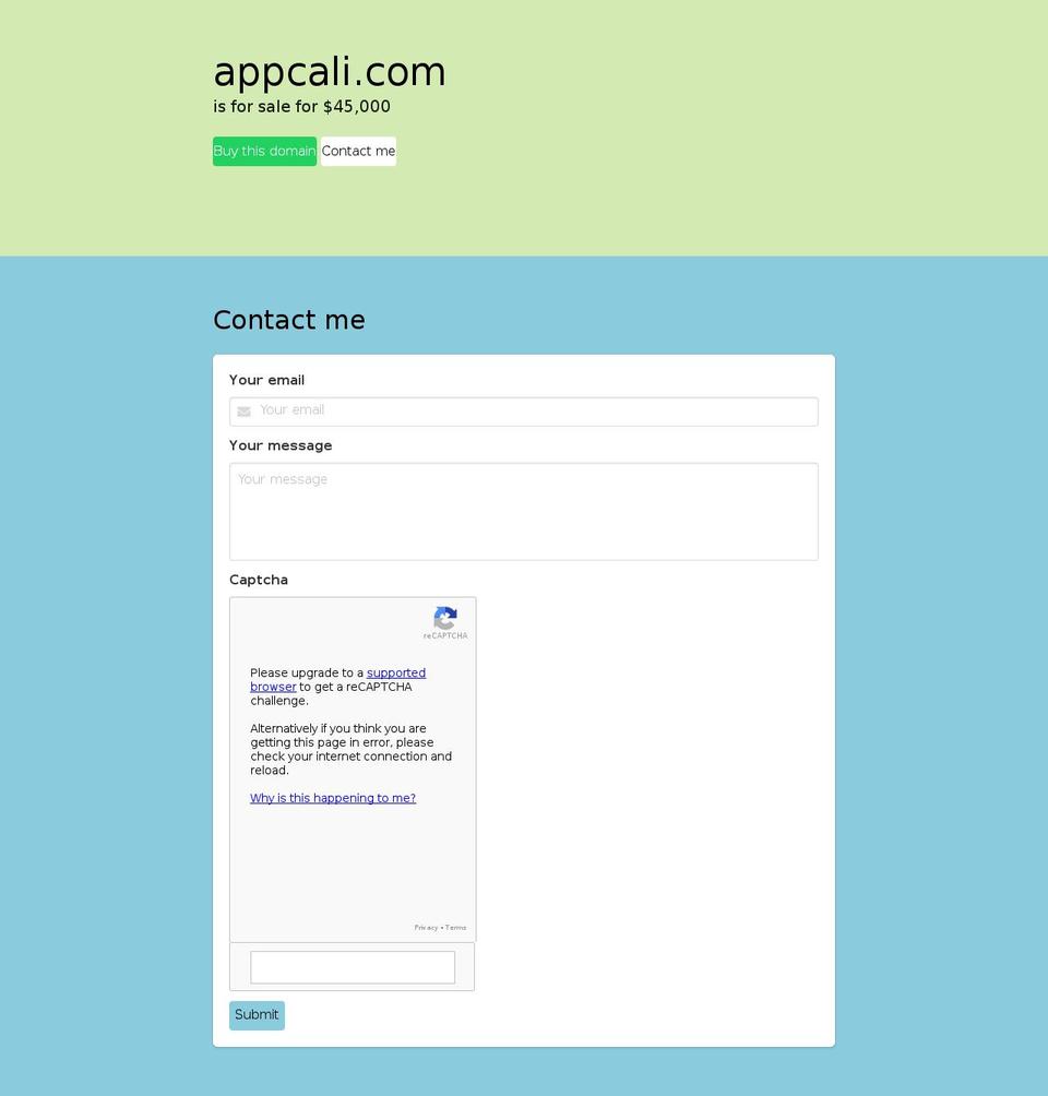appcali.com — Shopify storefront screenshot