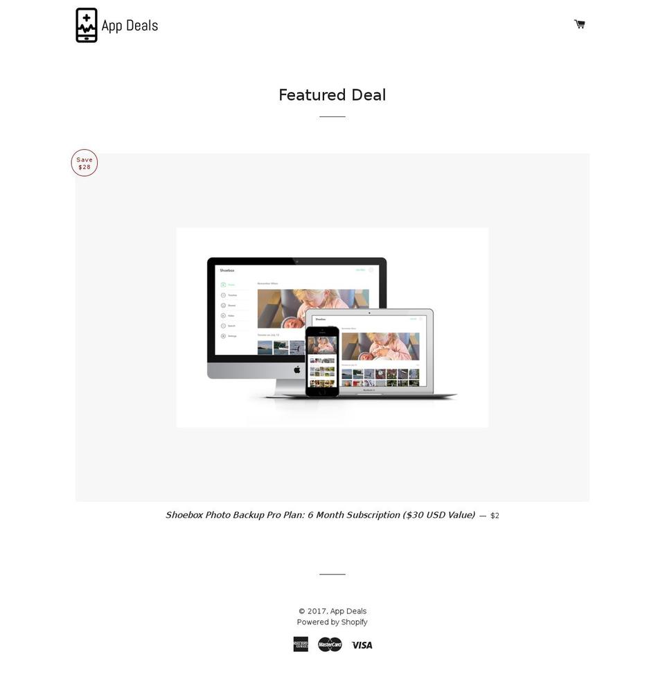 appdeals.co shopify website screenshot