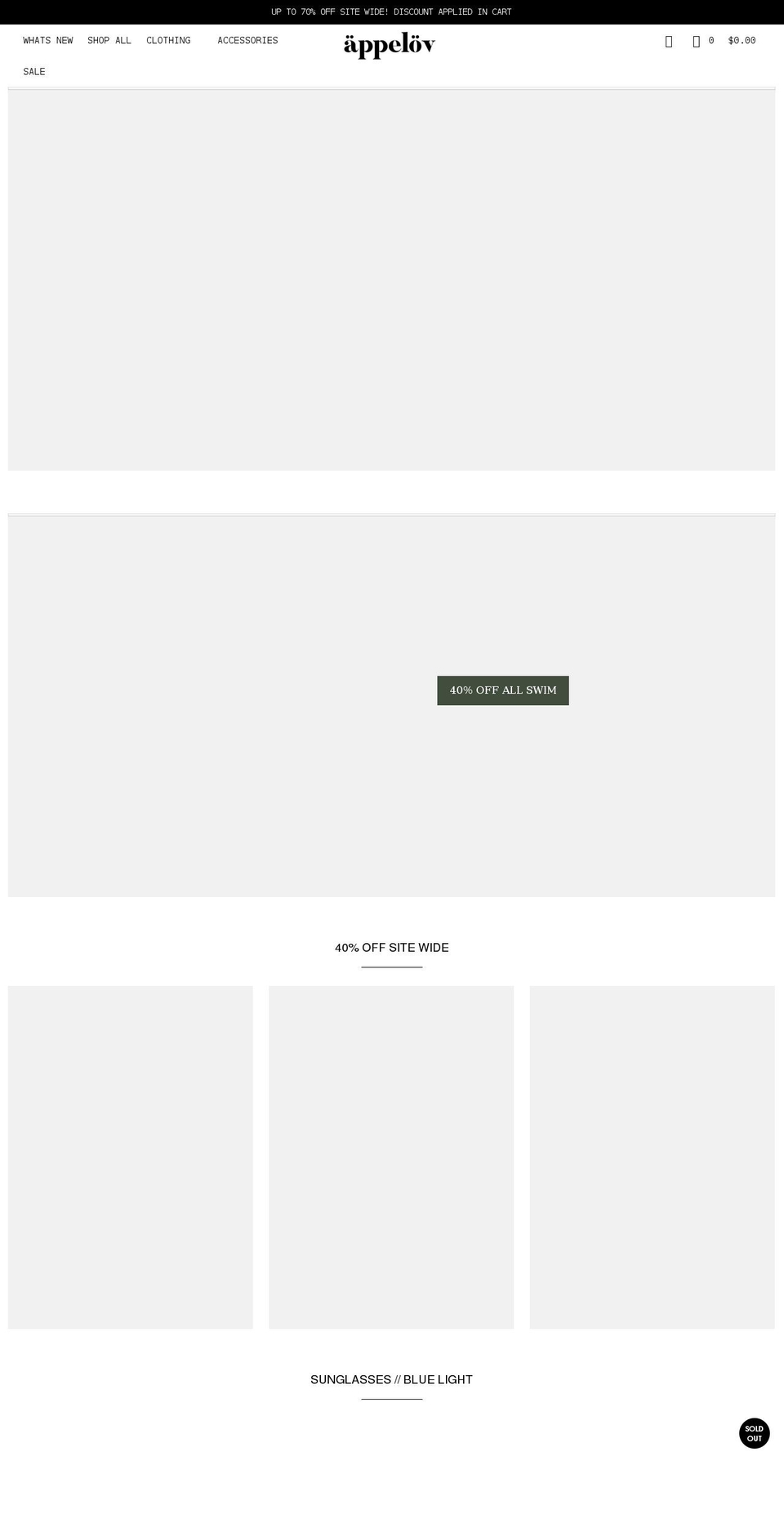 appelov.com shopify website screenshot