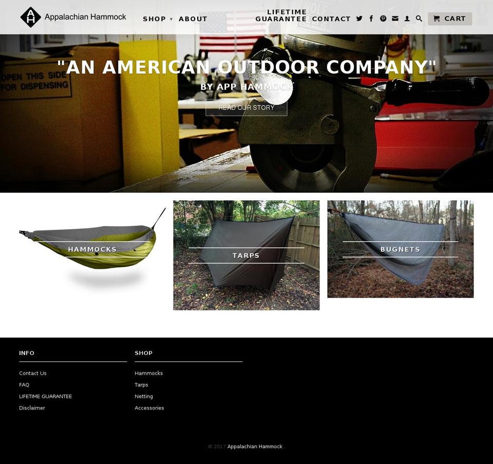 apphammock.com shopify website screenshot
