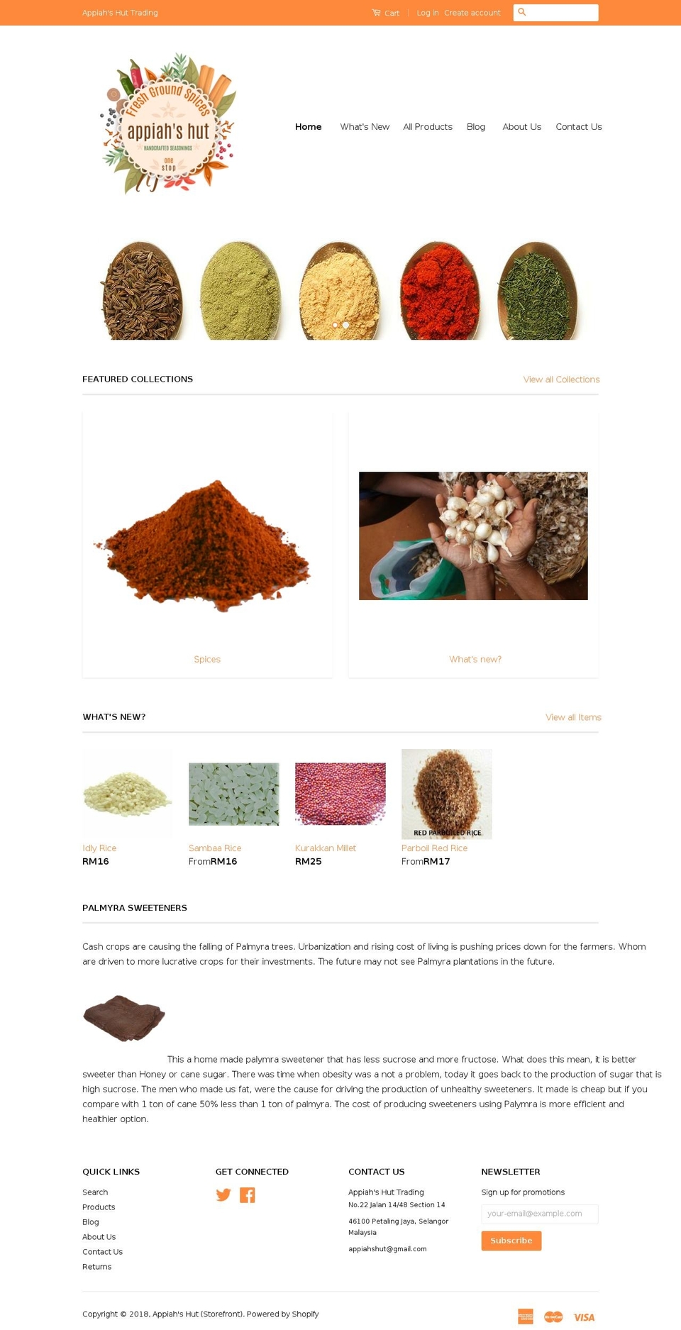 appiahshut.com — Shopify storefront screenshot