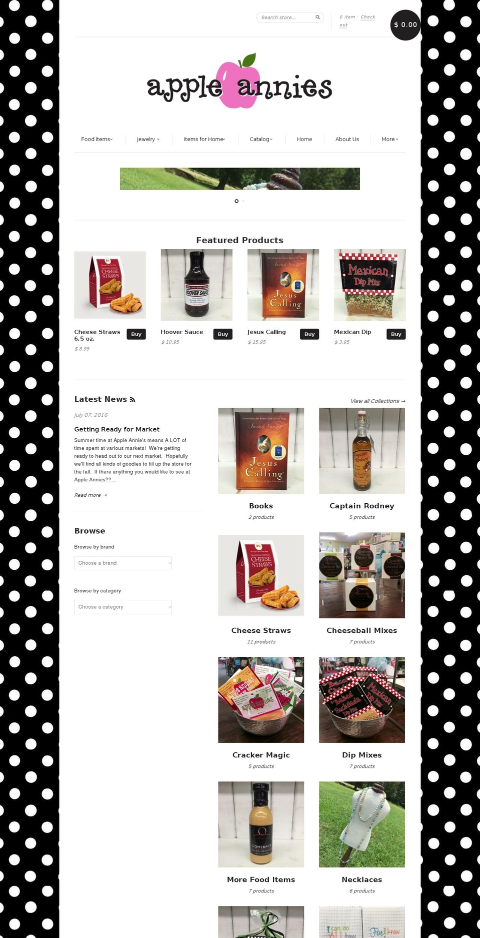 appleanniesgiftshop.com shopify website screenshot
