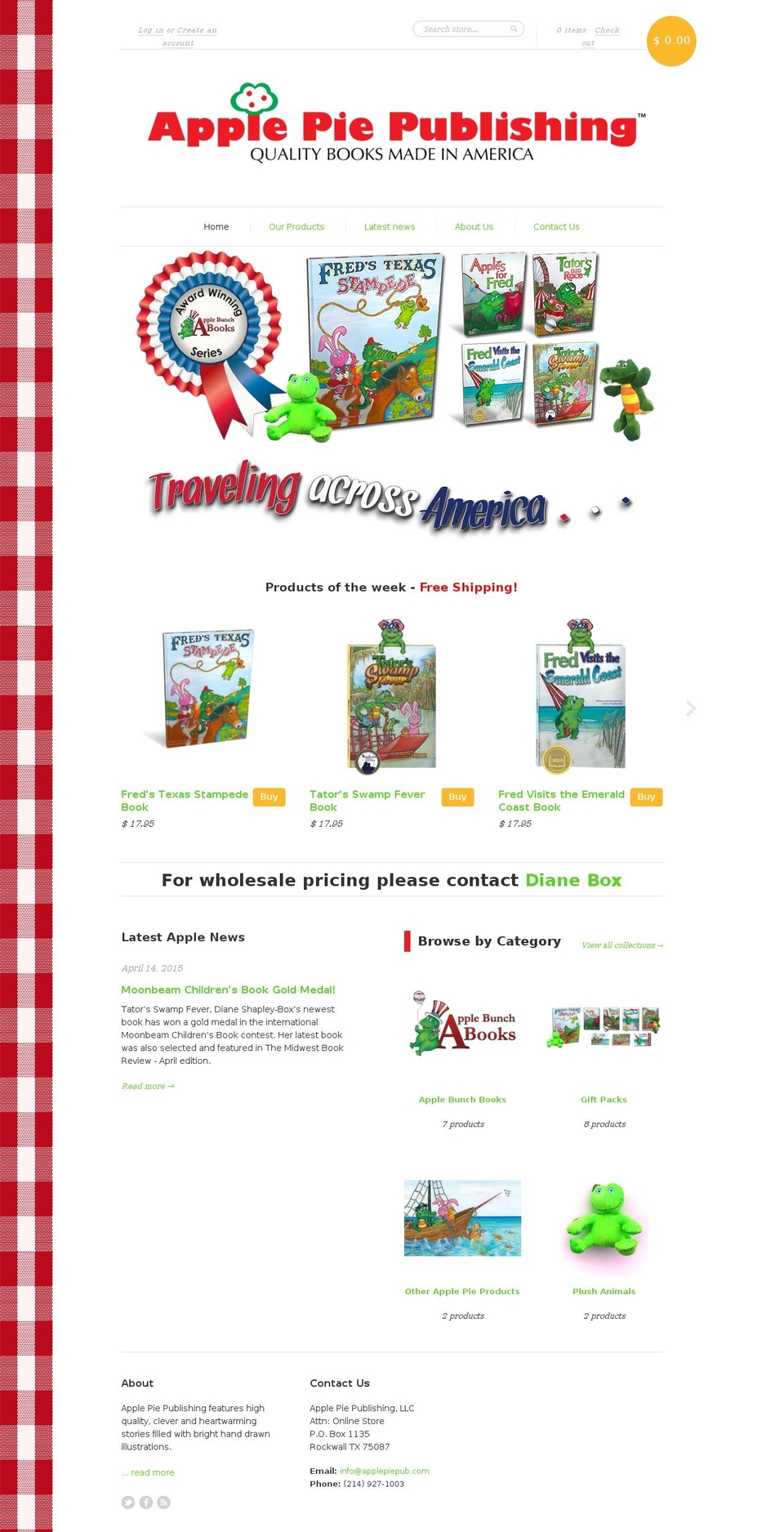 applebunchbooks.org shopify website screenshot