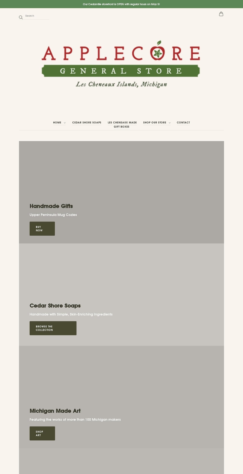 applecoregeneralstore.com — Shopify storefront screenshot