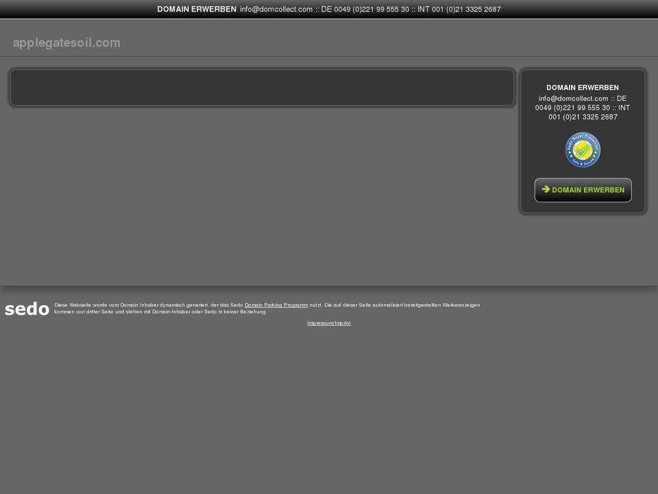 applegatesoil.com shopify website screenshot