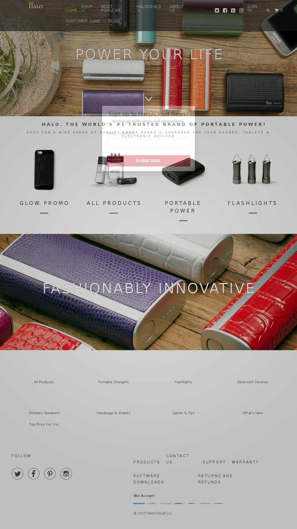 applehalo.com shopify website screenshot