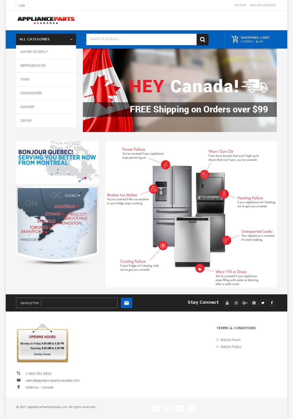 gatcomart-v1-1 Shopify theme site example appliancepartshamilton.com