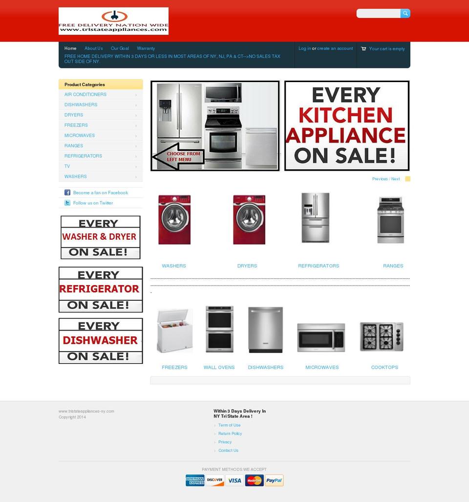 Megatronic1.2 (w\/ Bold Apps Product Options \u0026 QB) Shopify theme site example appliancesatwholesale.com