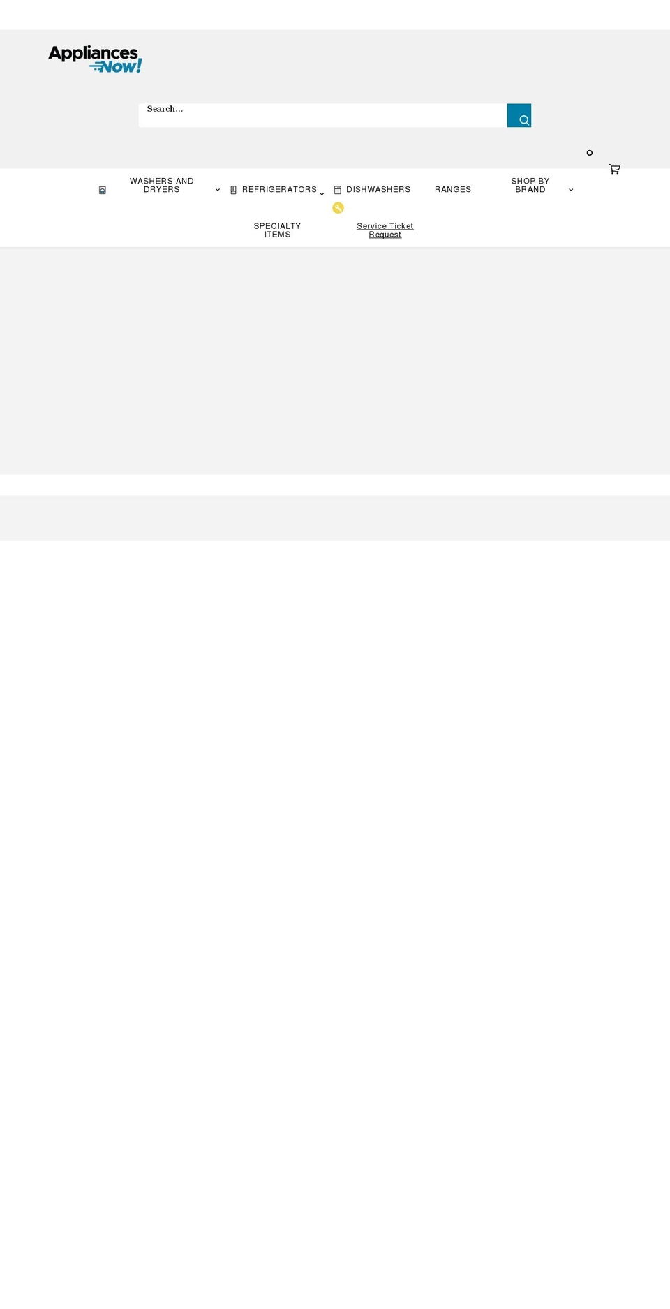 appliancesnow.com shopify website screenshot