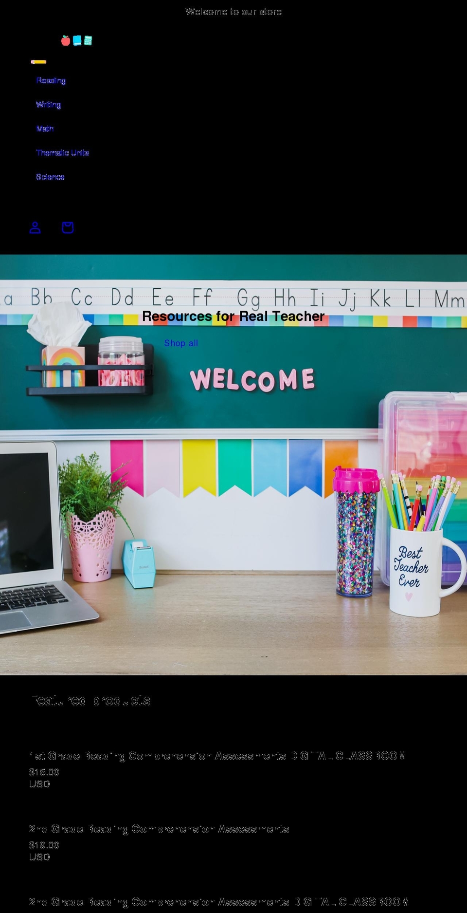 appliciousteachershop.com shopify website screenshot