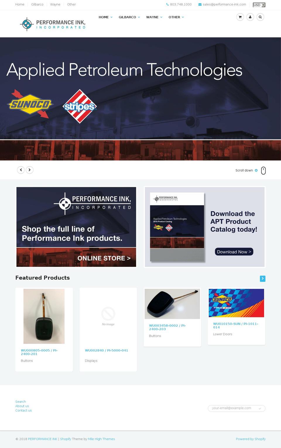 appliedpetroleumparts.com — Shopify storefront screenshot