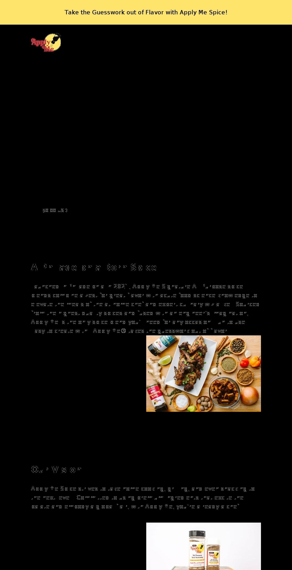 applymespice.com shopify website screenshot