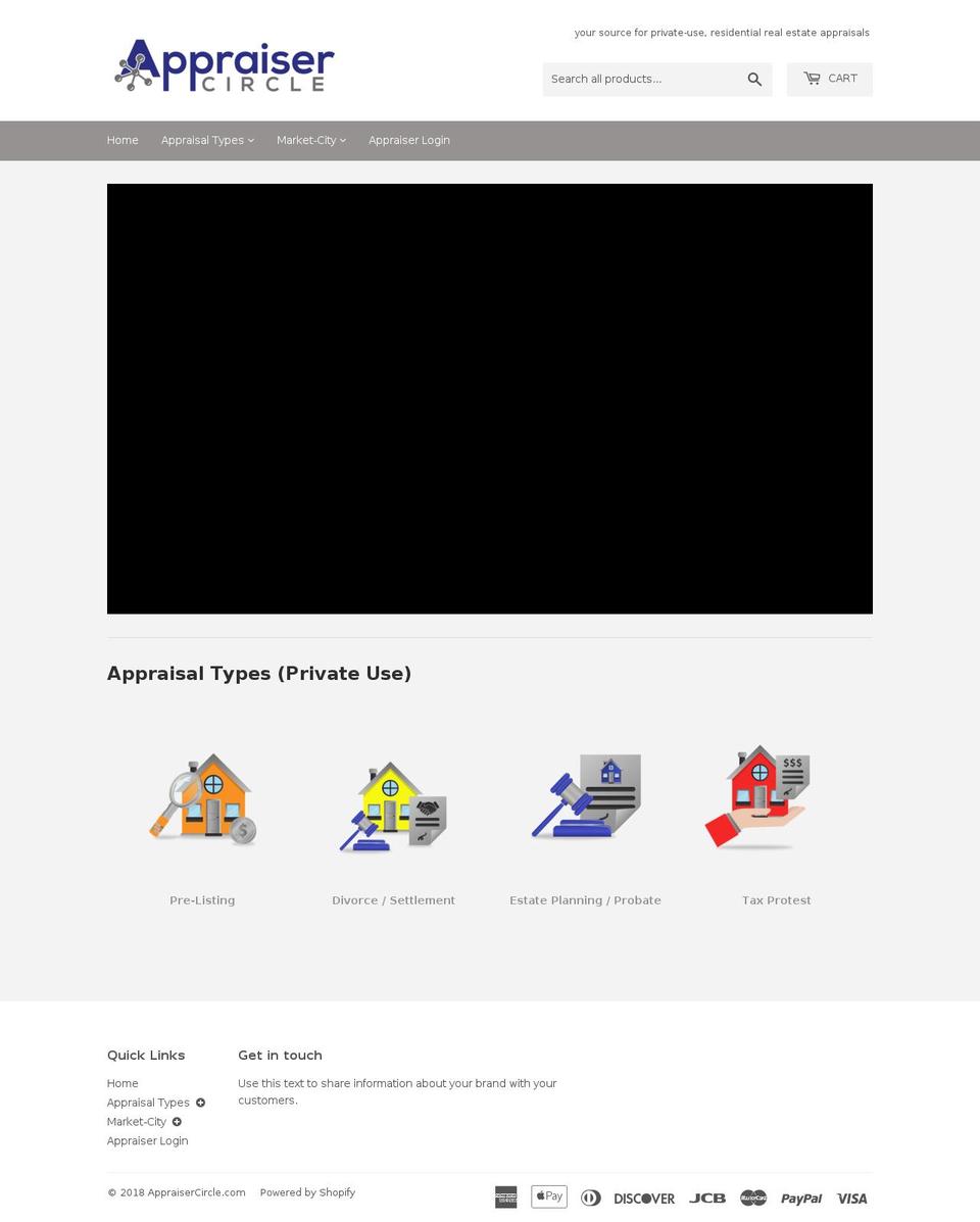 appraisercircle.com — Shopify storefront screenshot