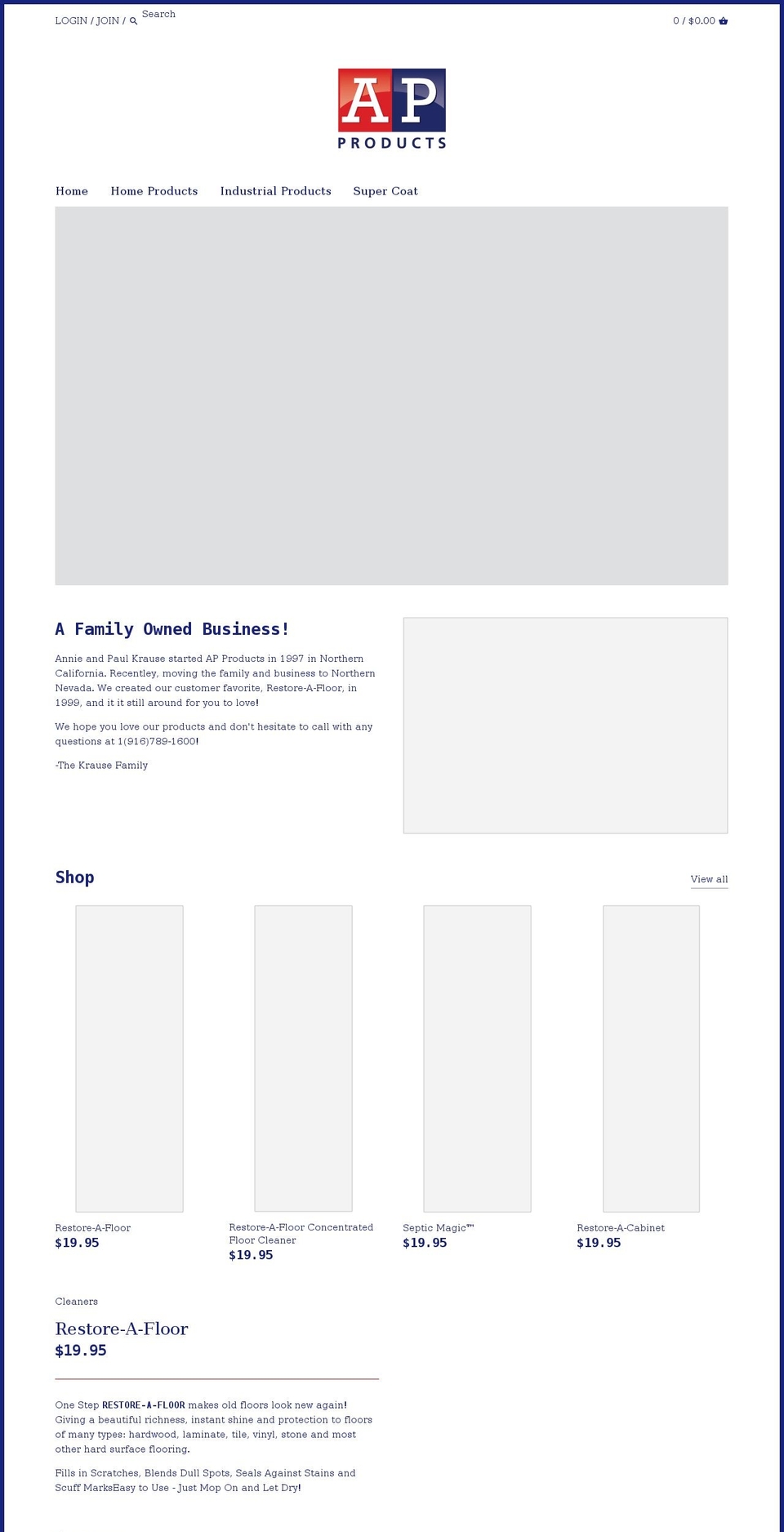 approductshome.com shopify website screenshot