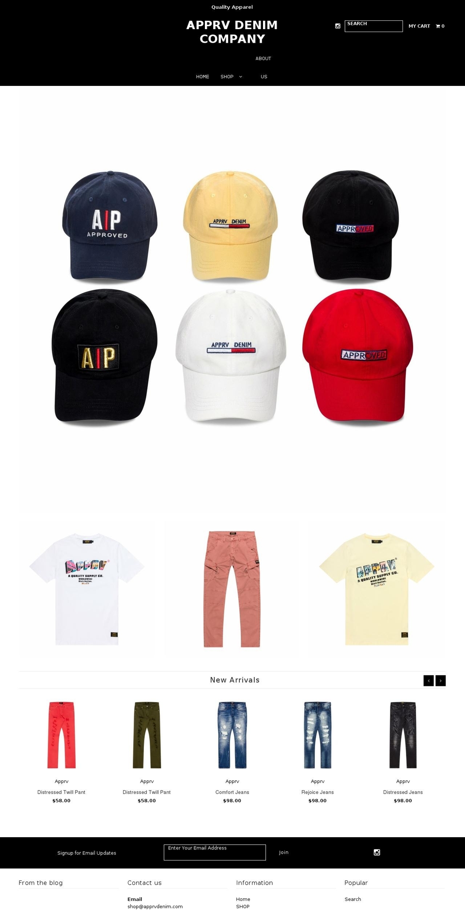 apprvbrand.com shopify website screenshot