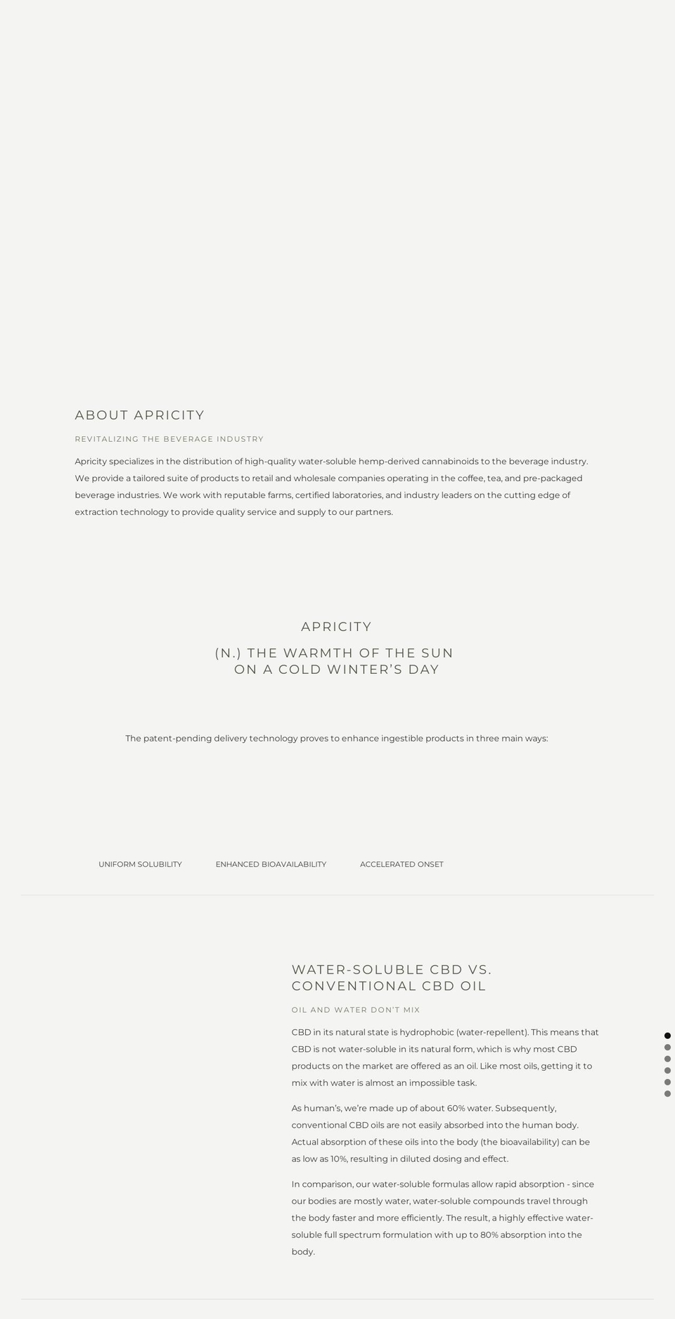 apricitycbd.com — Shopify storefront screenshot
