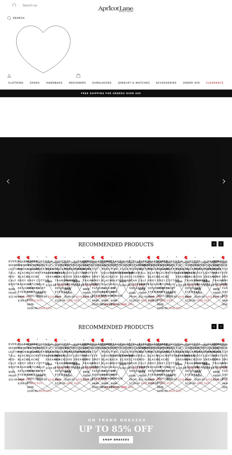 apricot-lane.com shopify website screenshot