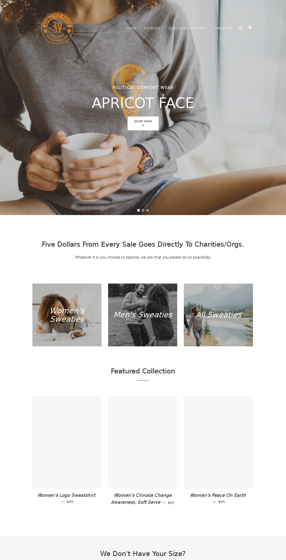apricotface.com — Shopify storefront screenshot