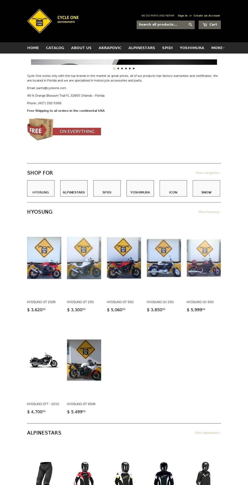 aprilia-parts.us shopify website screenshot