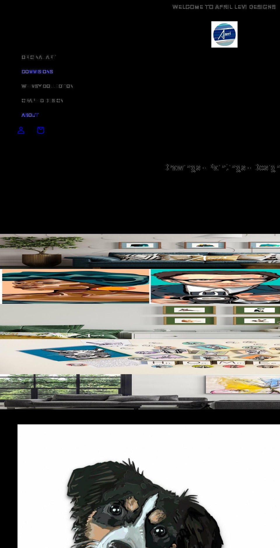aprillevidesigns.com shopify website screenshot