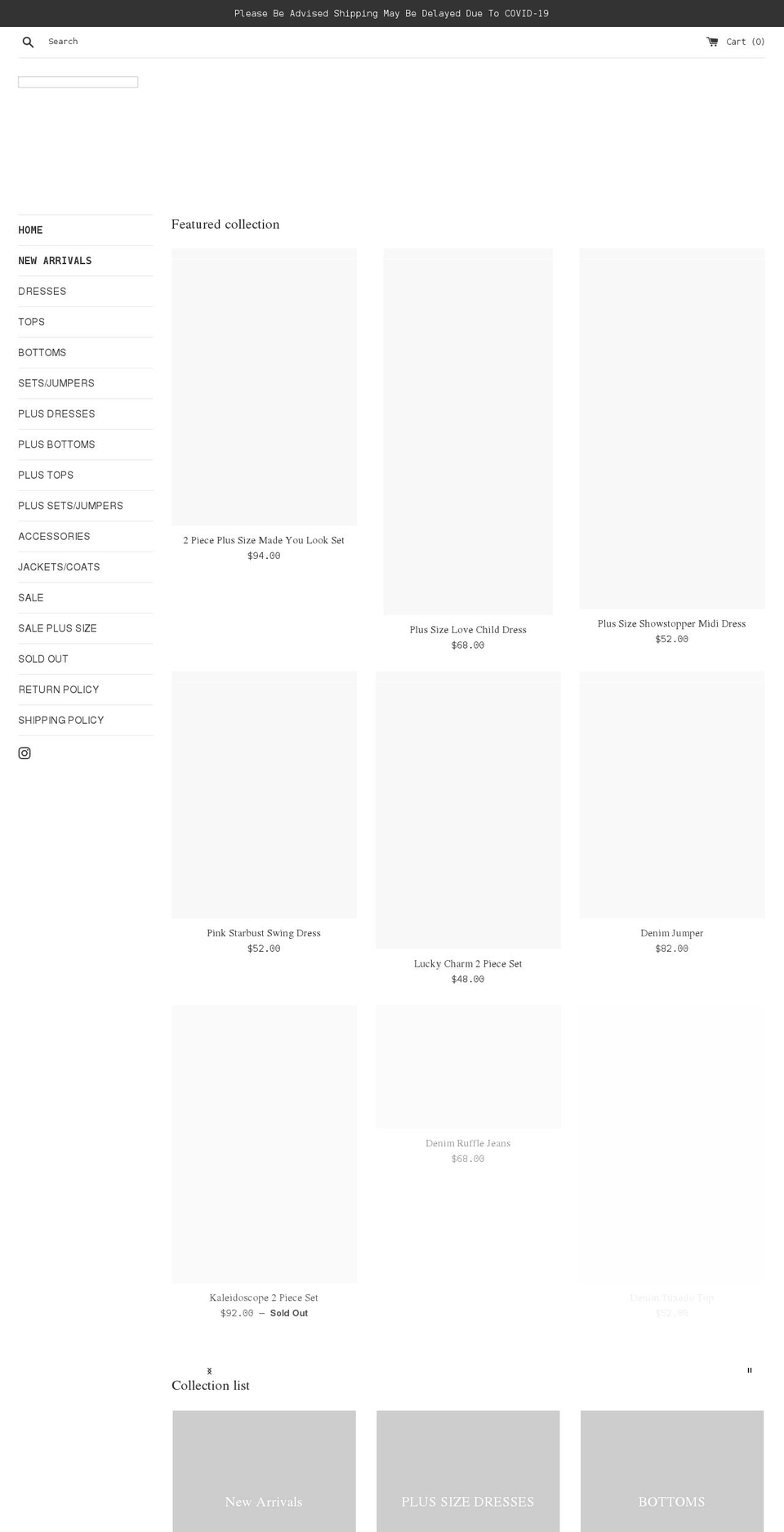 aprilnicolethecollection.com shopify website screenshot