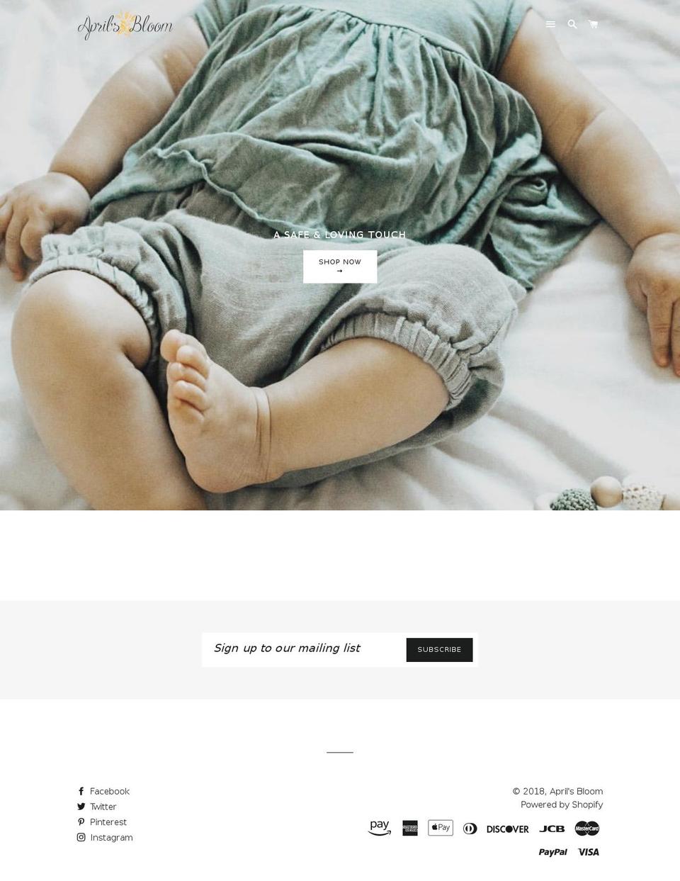 aprilsbloom.com shopify website screenshot