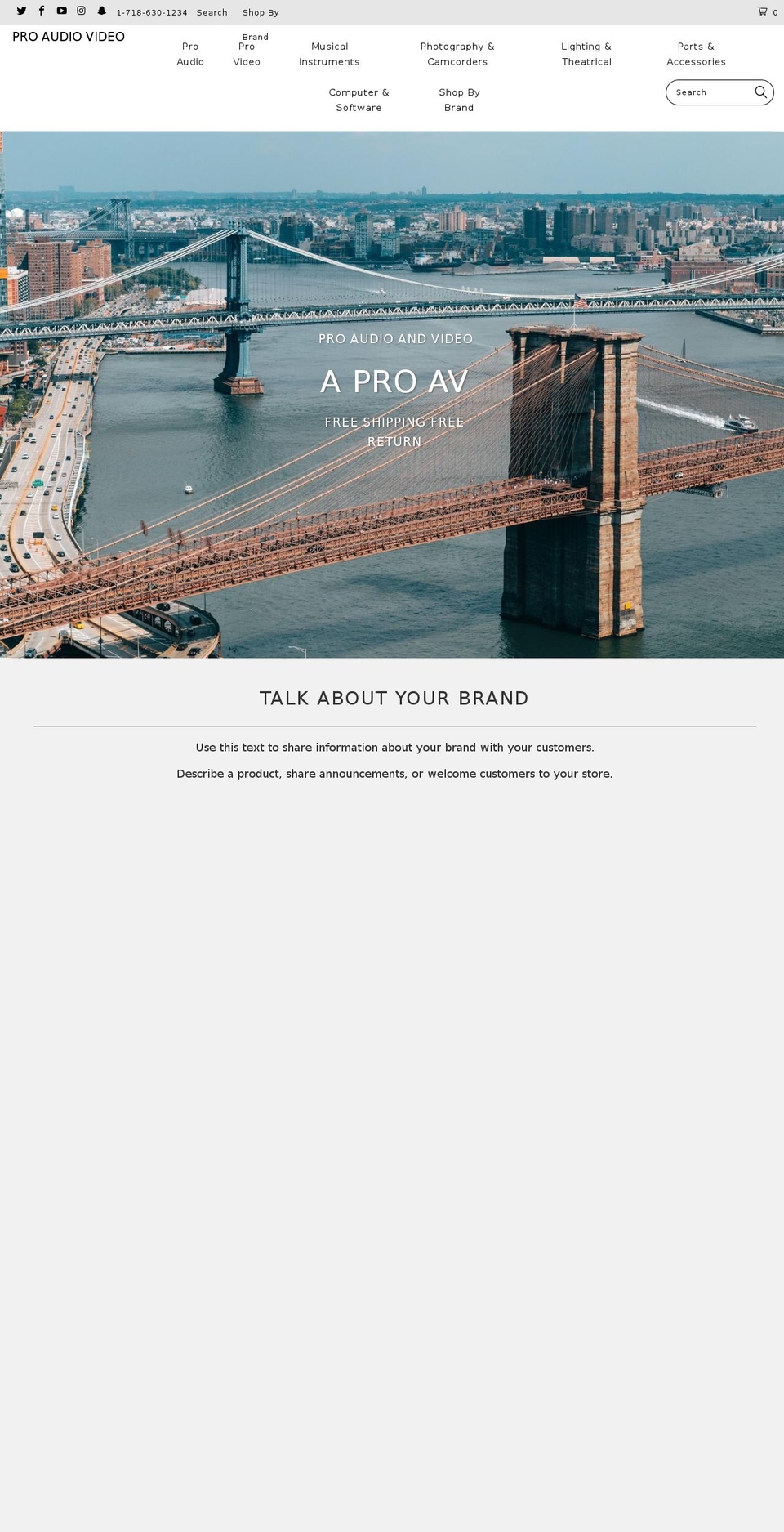 aproav.com — Shopify storefront screenshot