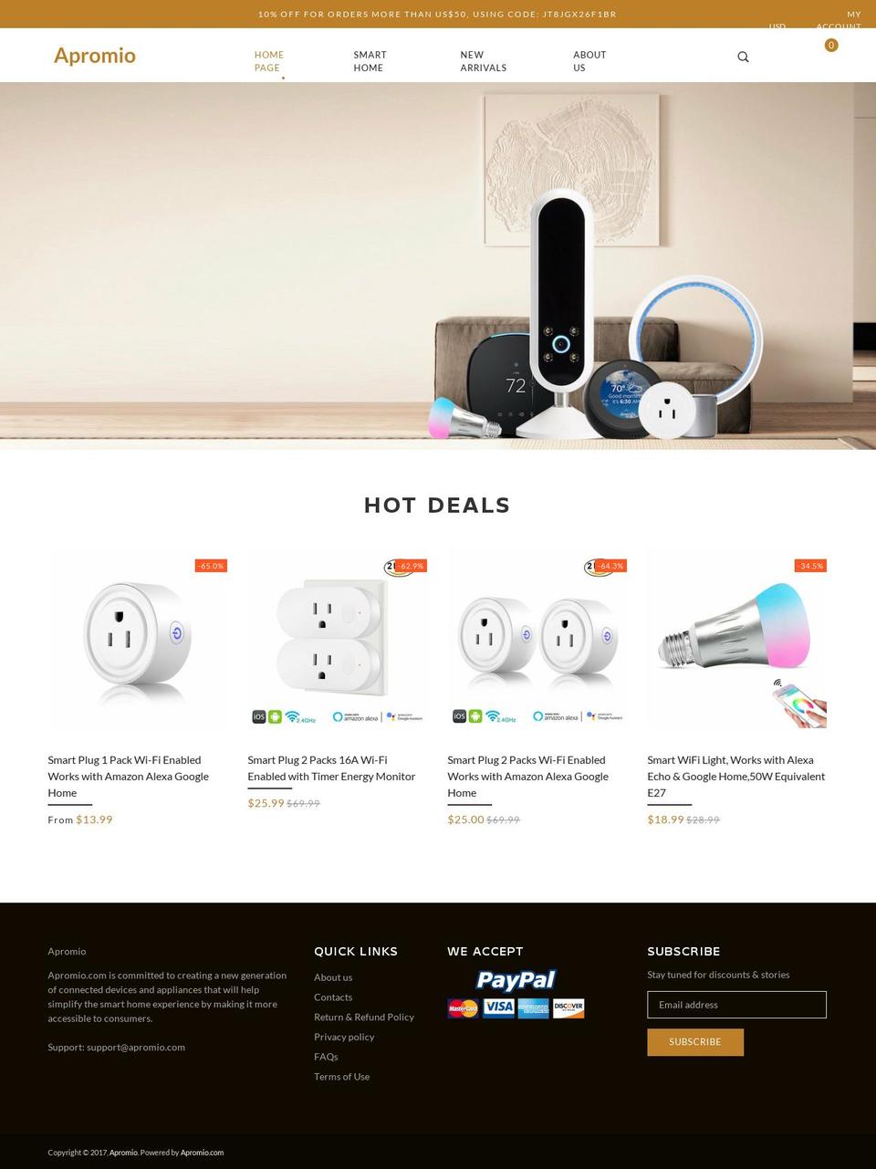 apromio.com — Shopify storefront screenshot