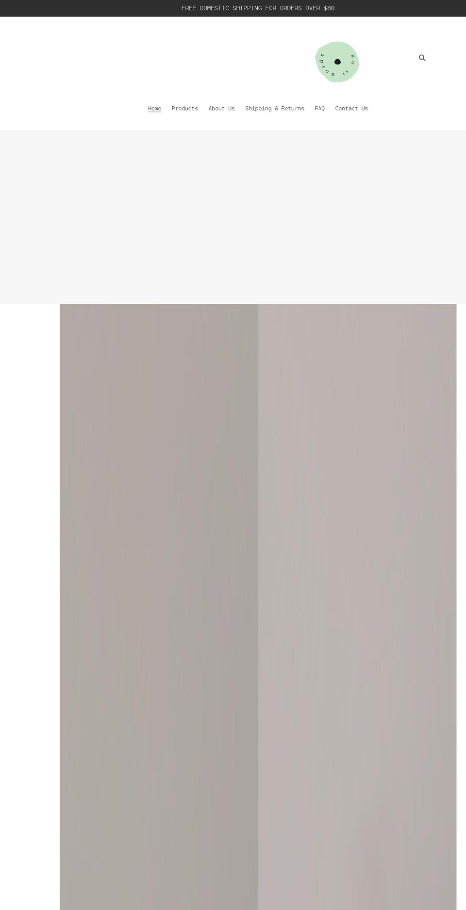 apronison.com shopify website screenshot