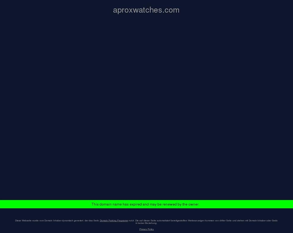 aproxwatches.com — Shopify storefront screenshot