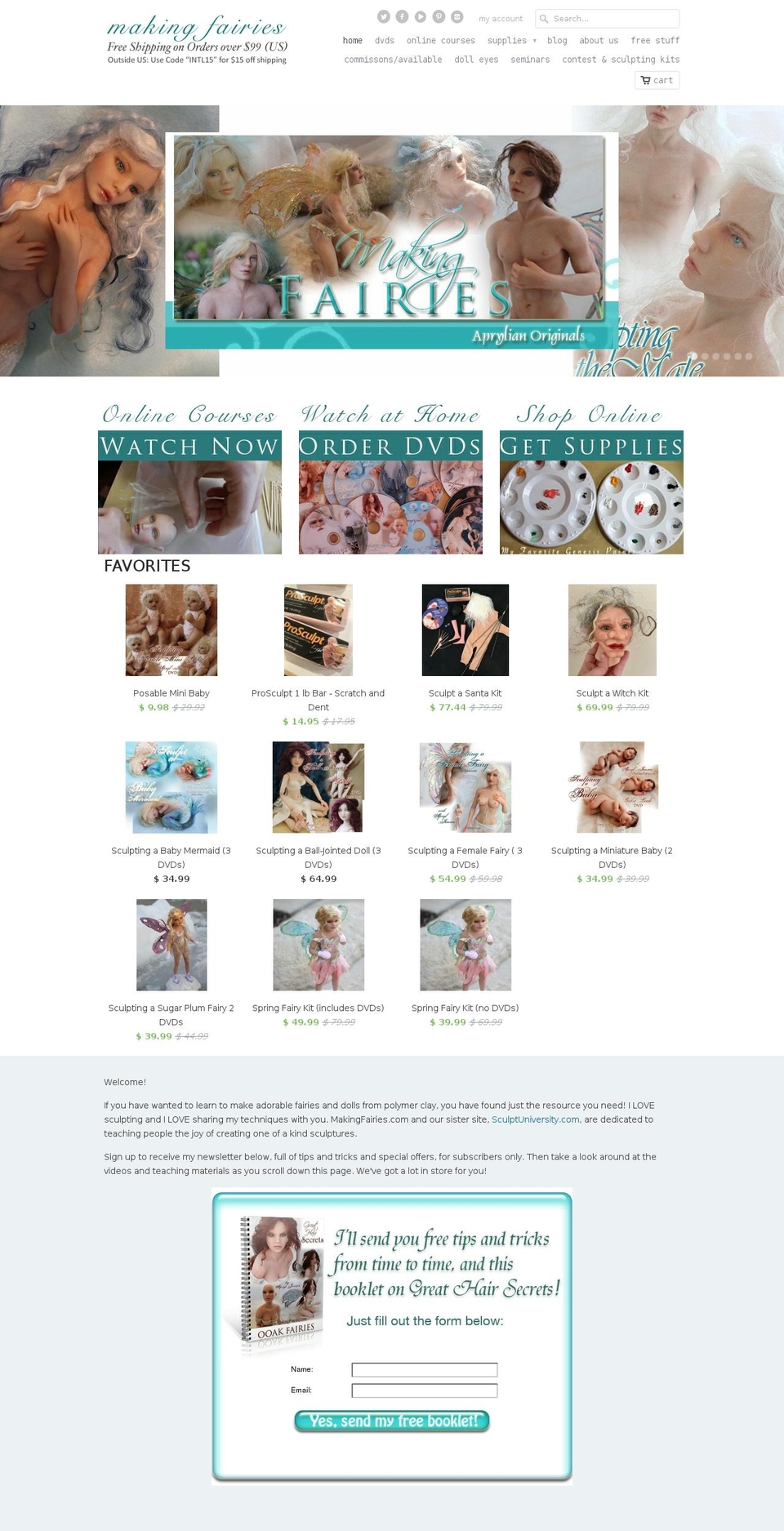 apryljensen.com — Shopify storefront screenshot