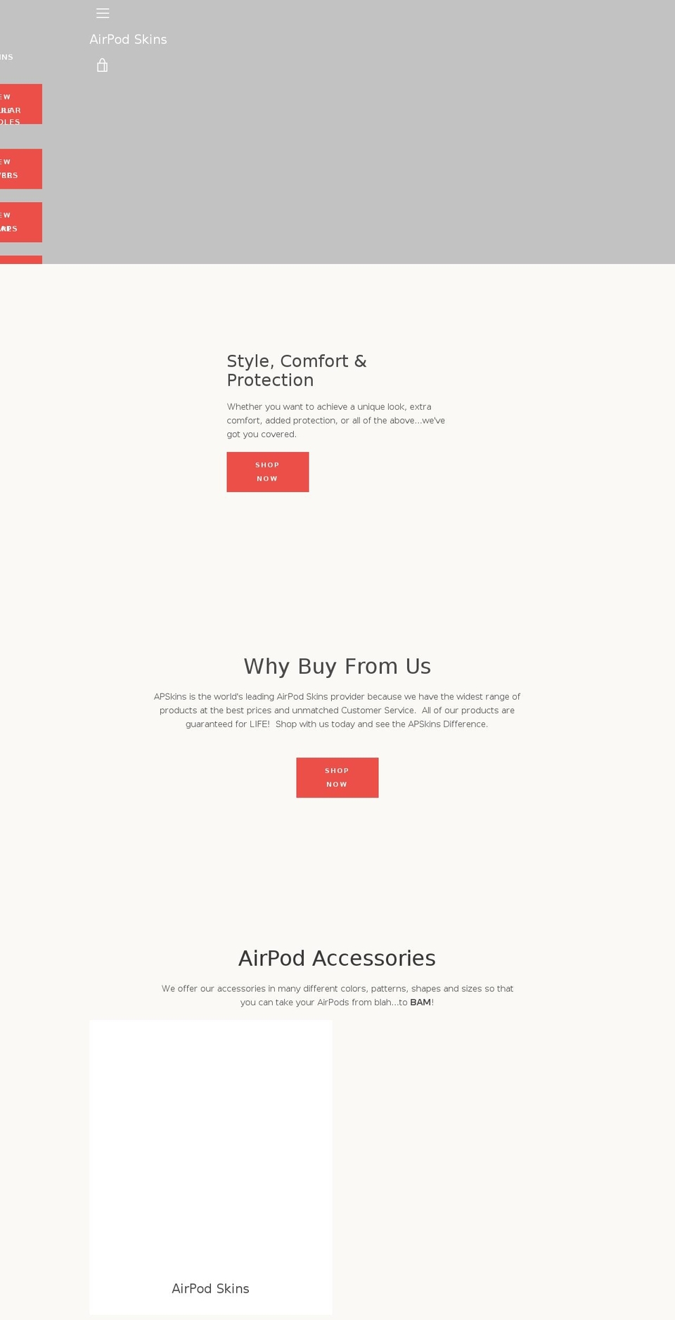 apskins.com shopify website screenshot