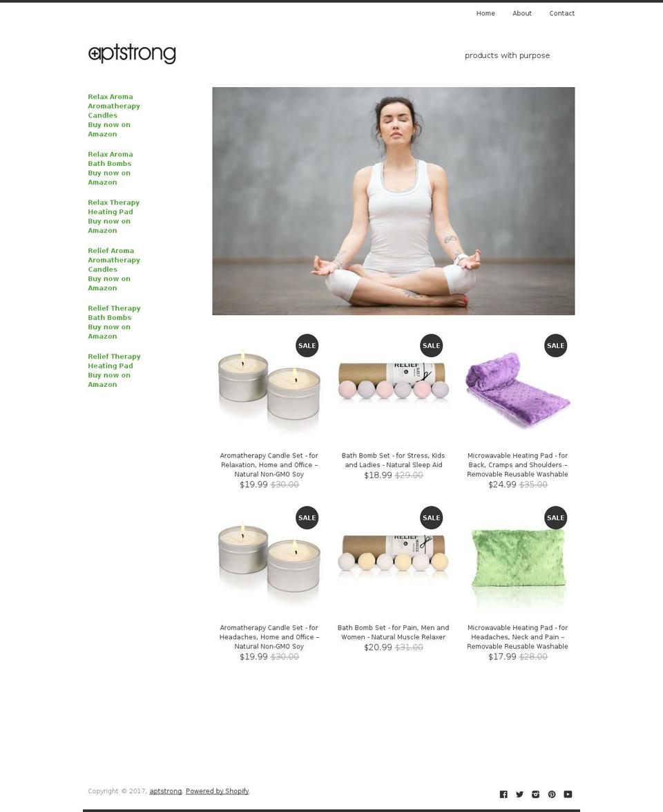 aptstrong.com shopify website screenshot