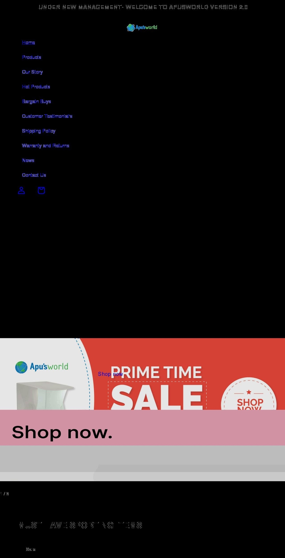 apusworld.com.au shopify website screenshot