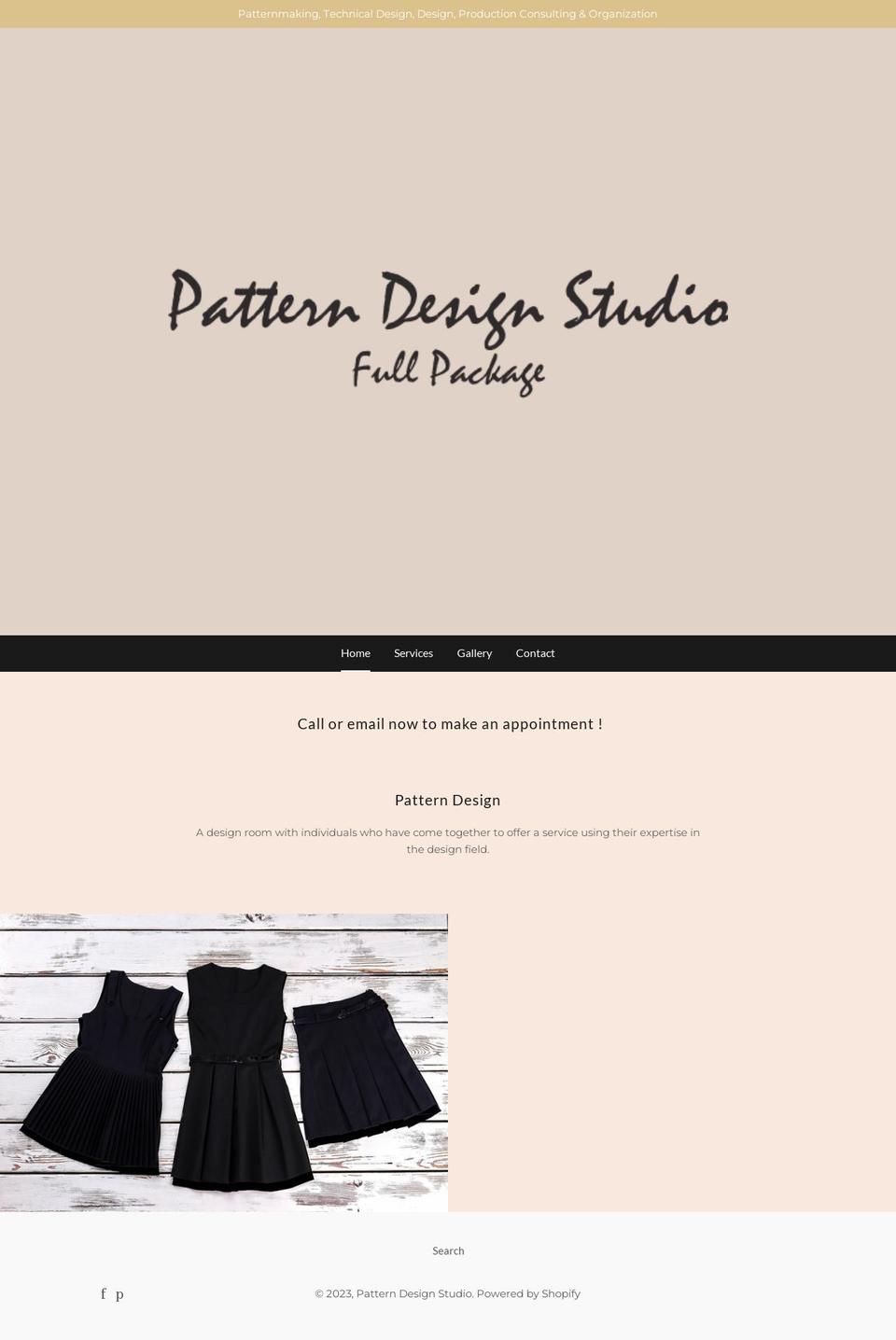 apwpatternstudio.com — Shopify storefront screenshot
