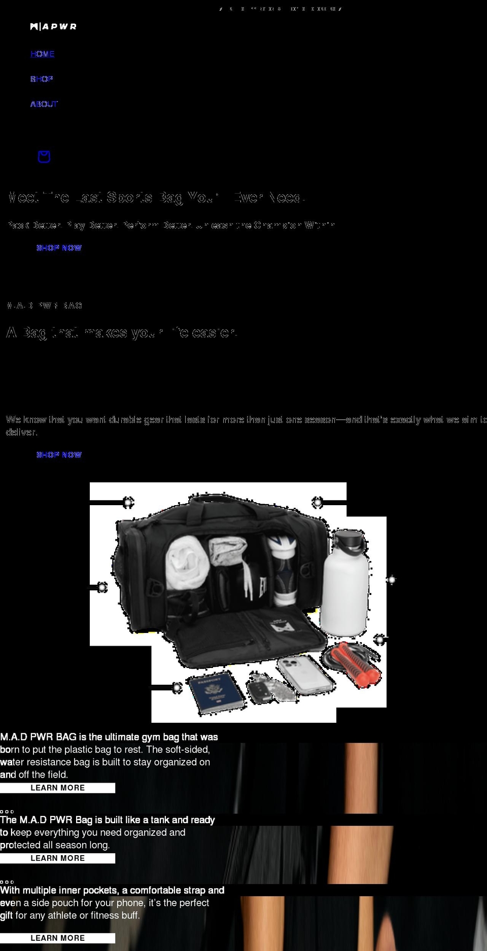 apwr.com shopify website screenshot
