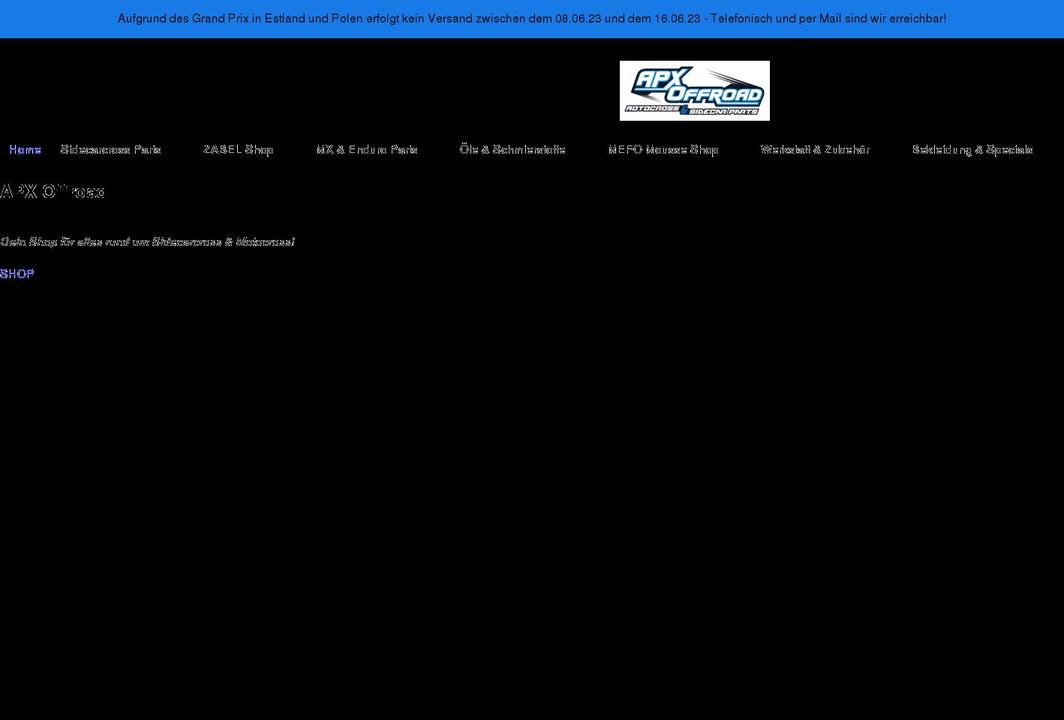 apx-offroad.com shopify website screenshot